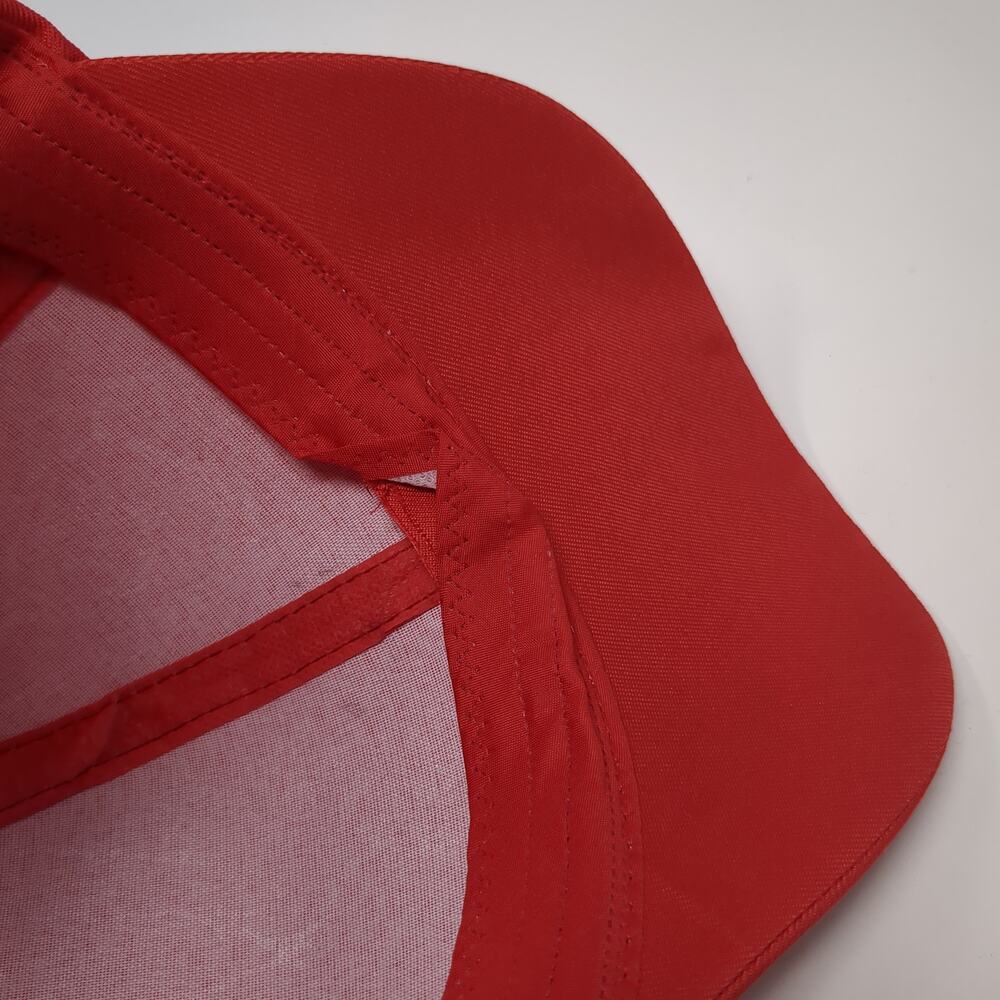 Juncture Strapback Hat Red One Size Solid Adjusta… - image 7